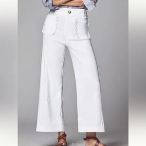 The Colette Magic Fabric Scallop-Pocket Pants by Maeve NWT